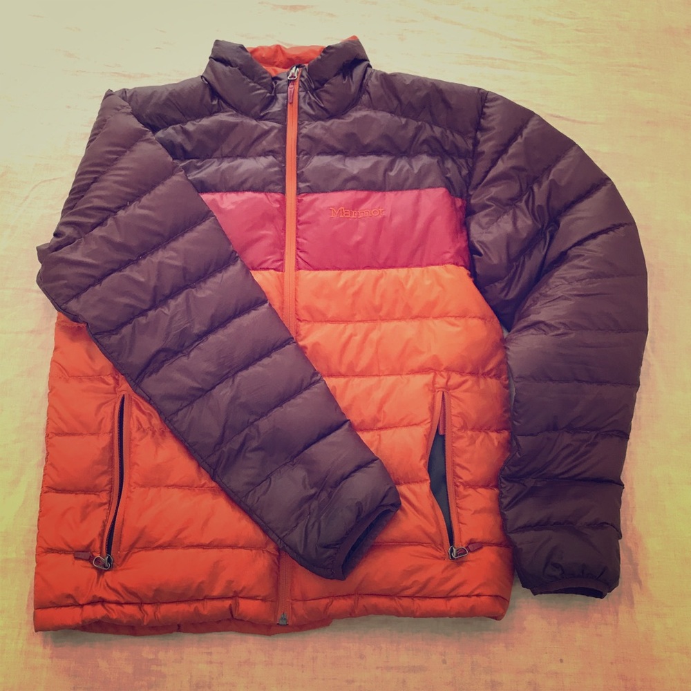 Orange/Brown Marmot Ares Jacket